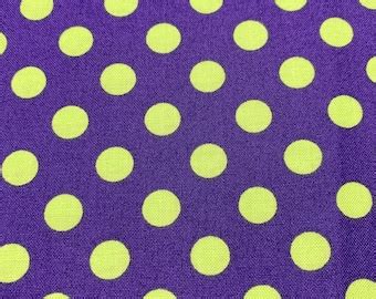 purple and lime green fabric